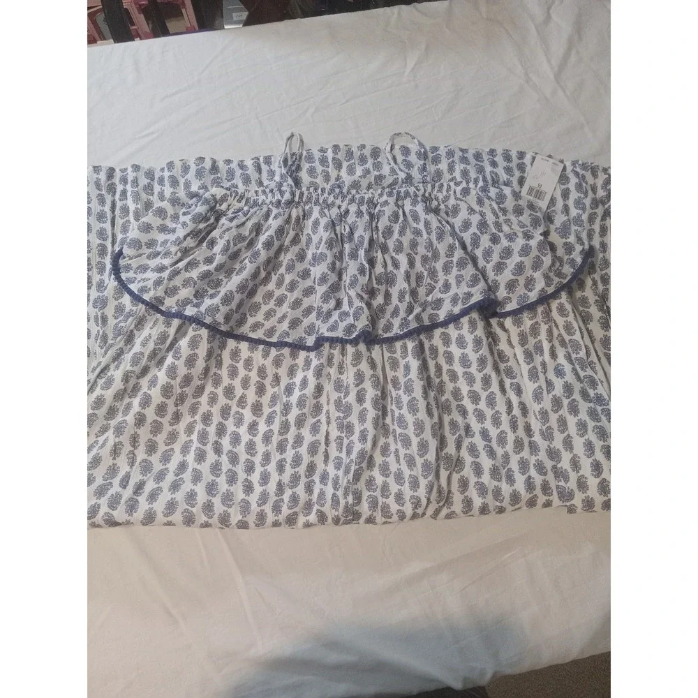 POLO RALPH LAUREN Girls Blue Paisley Gauze Ruffled Maxi Sundress Dress Sz 10 New